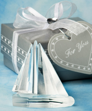 nautical wedding favors Choice Crystal Collection Sailboat Favors