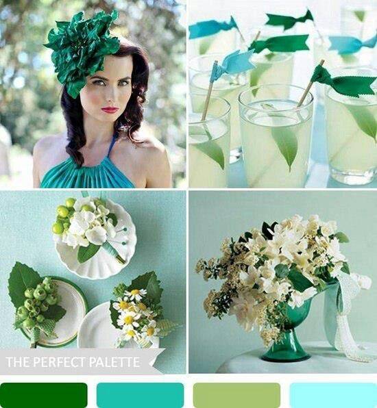 Trendy Spring 2014 Wedding Color Palettes