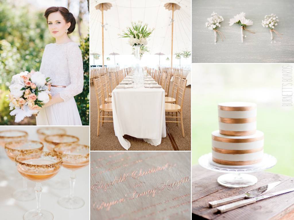 Bronze Wedding Color Palette Elegant Wedding