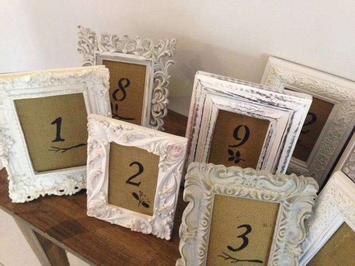 DIY Bride: Creating Elegant Burlap Table Number Frames