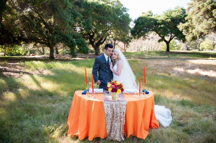 Bright Bold Wedding in the Woods