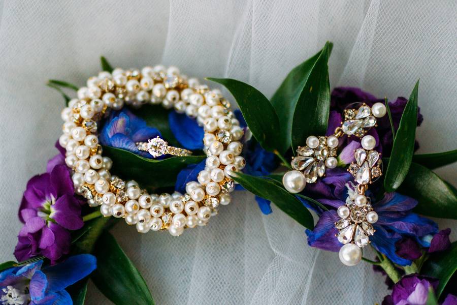 Classic Wedding of Blues and Purples
