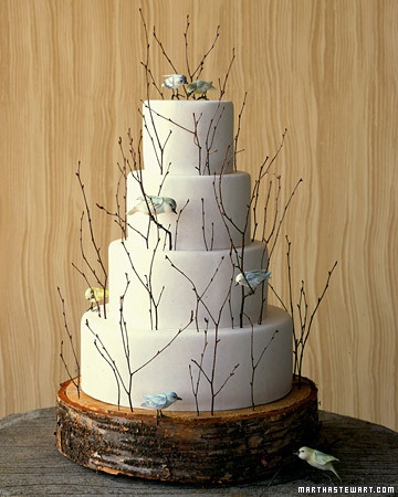 Nature Theme Wedding Cakes