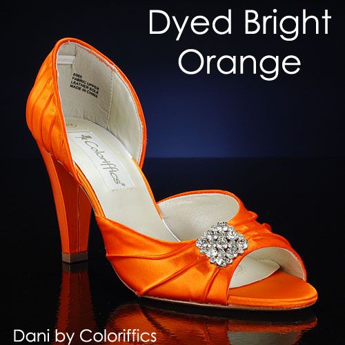 Orange Bridal Shoes