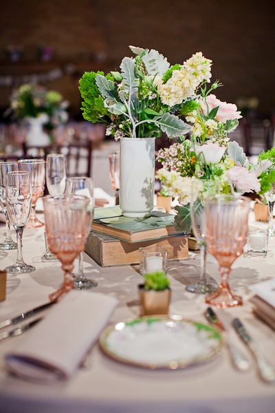 Depression Glass Wedding Decor