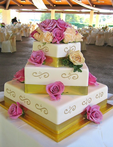 Square Wedding Cake