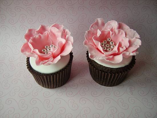 Peony Cupcakes