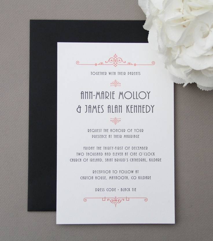 Everything Invitations: The Difference between Printed and Letterpress Invitations Printed Wedding Invitation