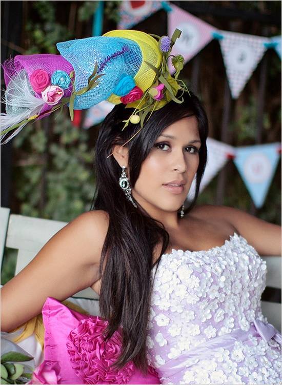 Crazy Wedding Ideas: Ideas for the Not-So-Traditional Bride Crazy, Unique, Colorful Wedding Hat