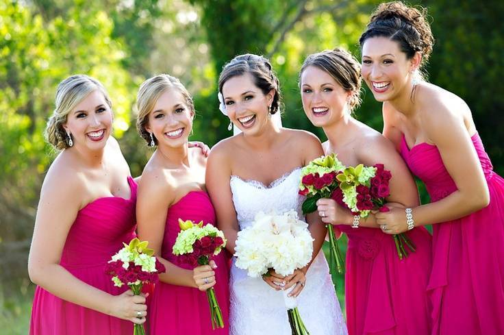 Fuchsia Bridesmaid Dresses