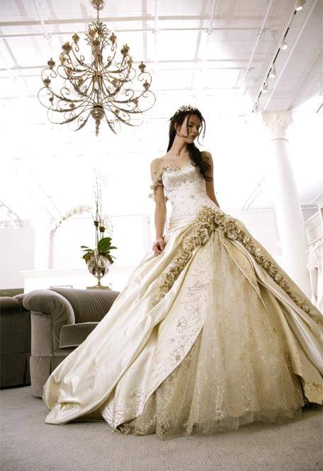 Gold Fairytale Wedding Gown
