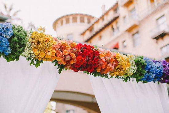 Rainbow Color Wedding