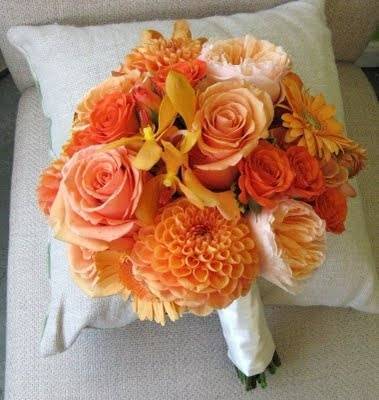 Orange Wedding Flowers