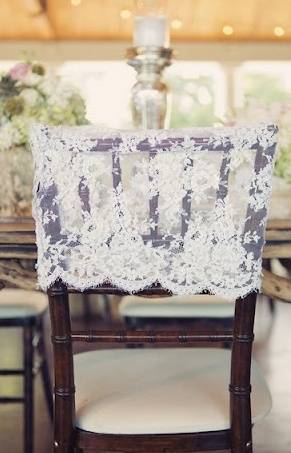 5 Unique Wedding Reception Chair Dressings Lace Top Chair Slip