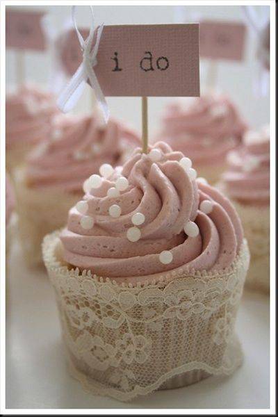 Lace Covered Cupcake Wrapper