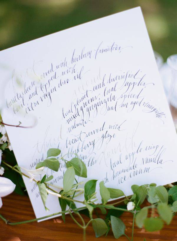 Calligraphy for Wedding Paper Items