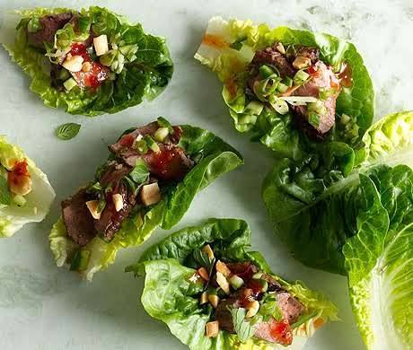 DIY Elegant Wedding Appetizer Recipes Seared Lettuce Steak Cups