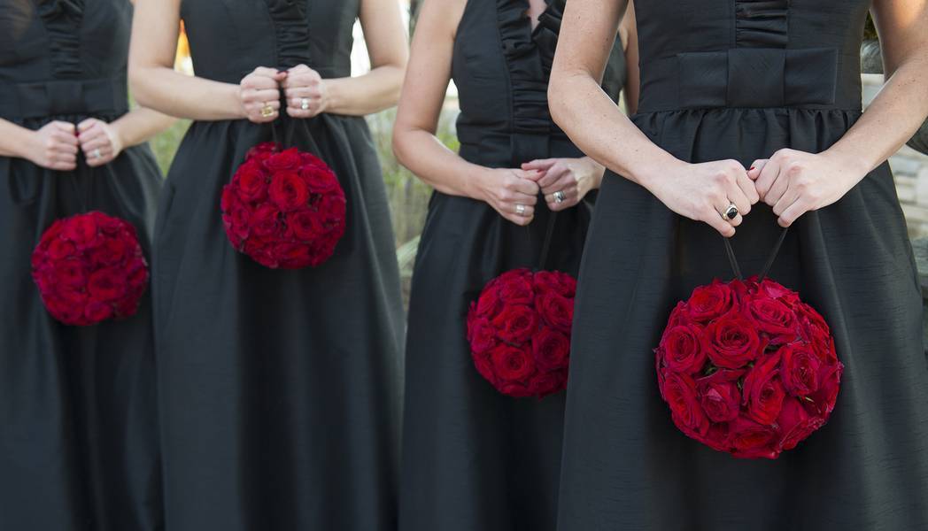 Posh Rose Balls - Elegant Wedding