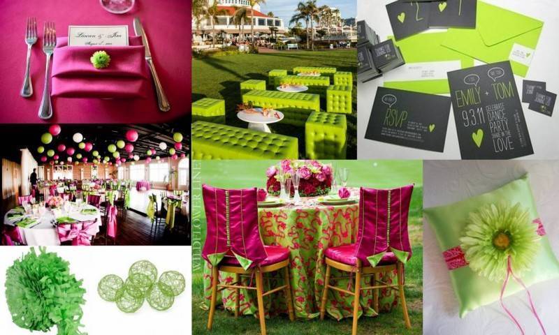 Green-+-pink-combination
