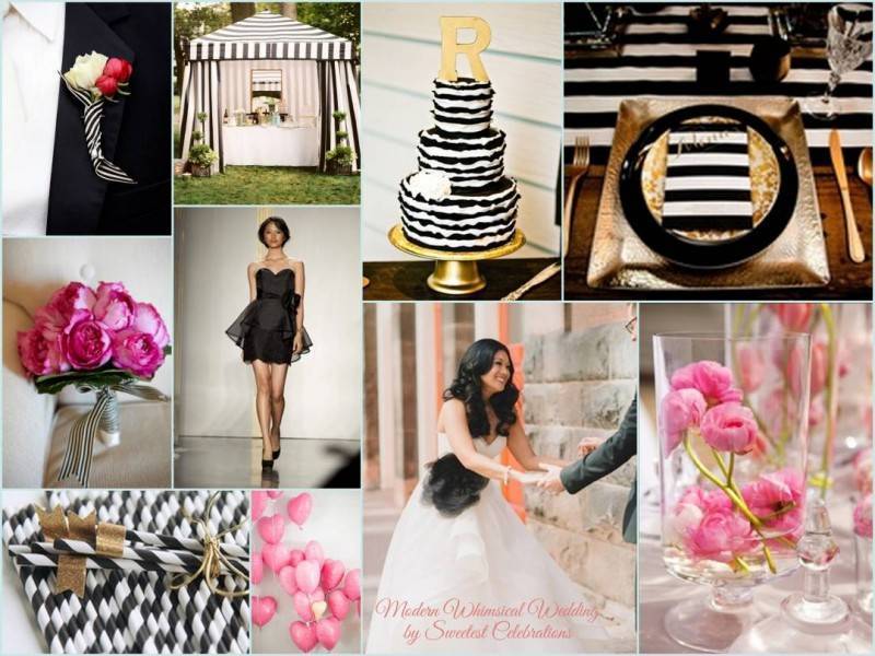 modern-whimsical-wedding-black-white-gold