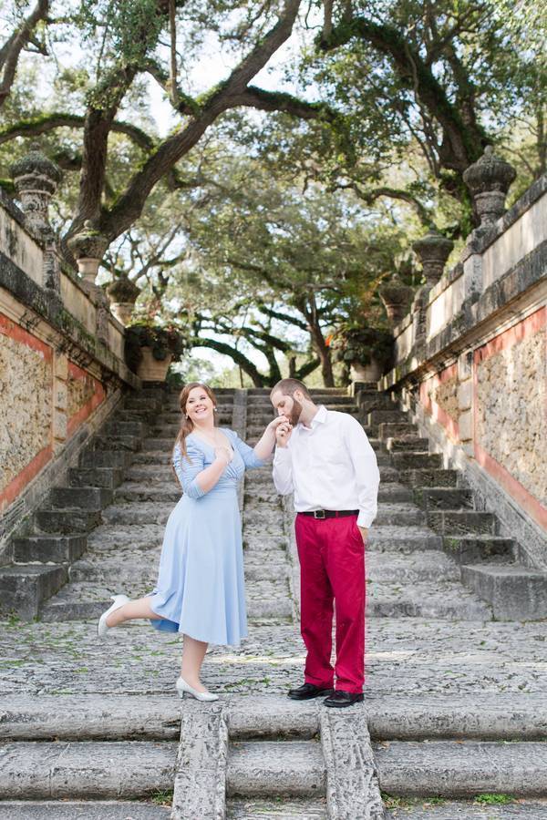 Fairytale Engagement at Vizcaya in Miami, FL