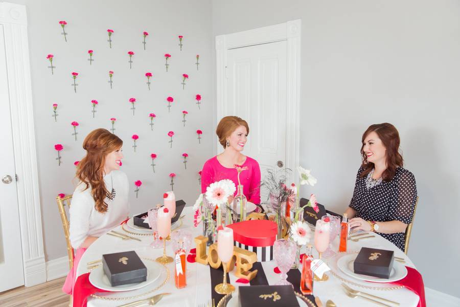 Valentines Day Inspired Bridal Shower Brunch