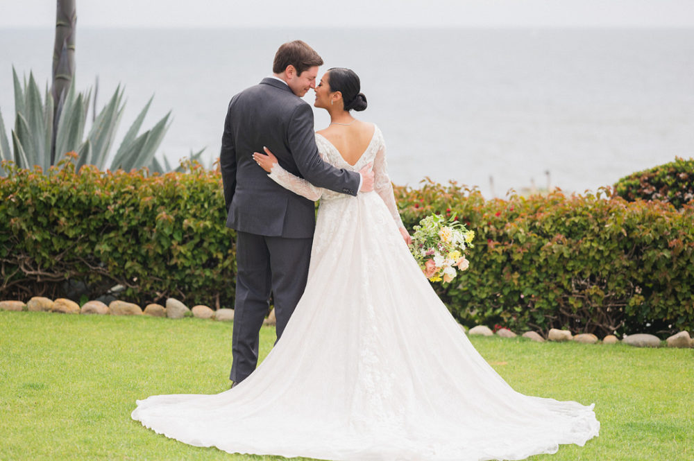 A Beach Wedding in the Pastel Colors of Spring Elegant Wedding