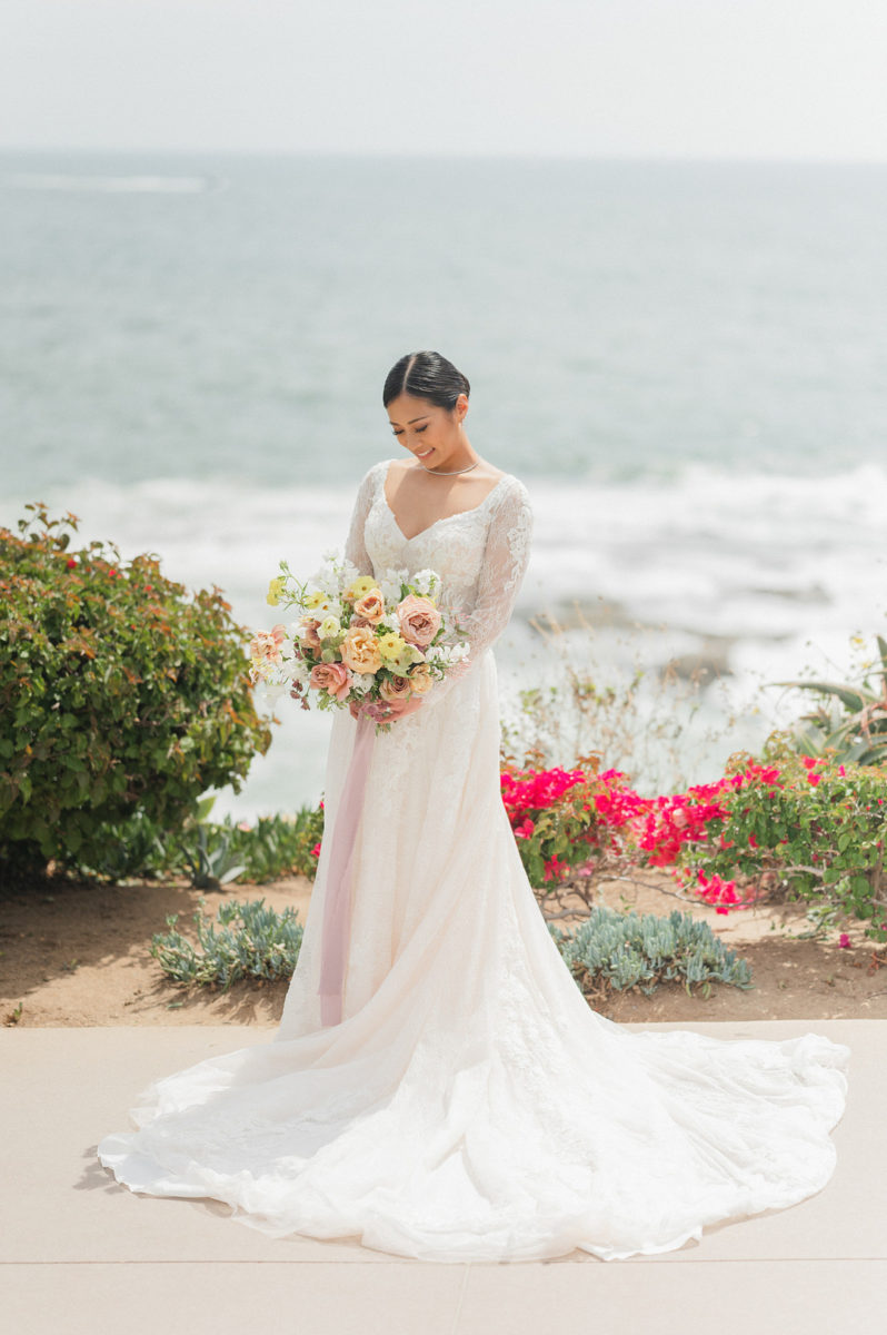 A Beach Wedding in the Pastel Colors of Spring