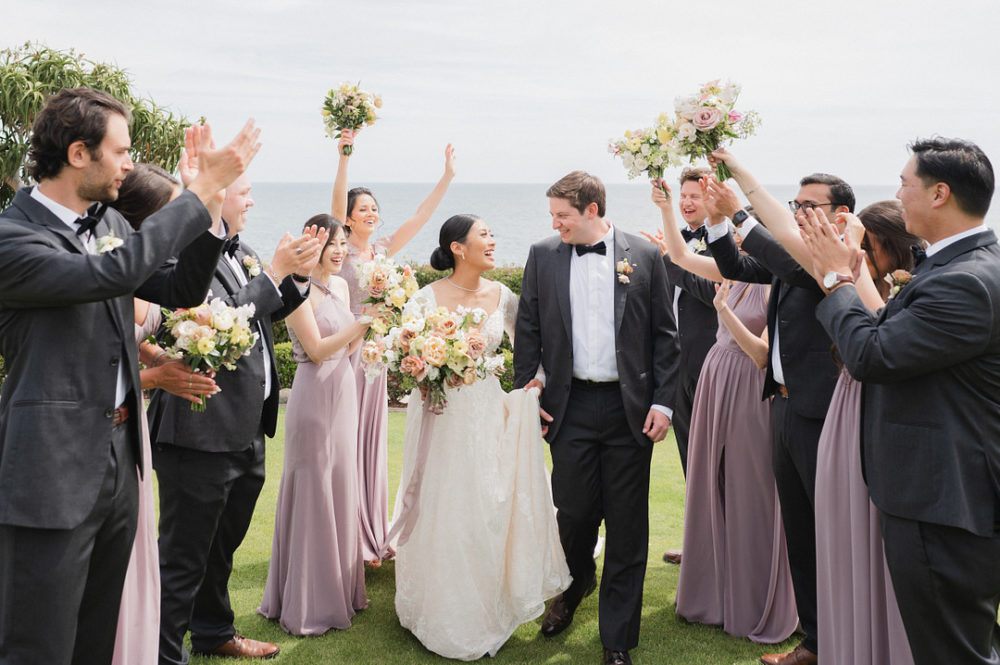 A Beach Wedding in the Pastel Colors of Spring