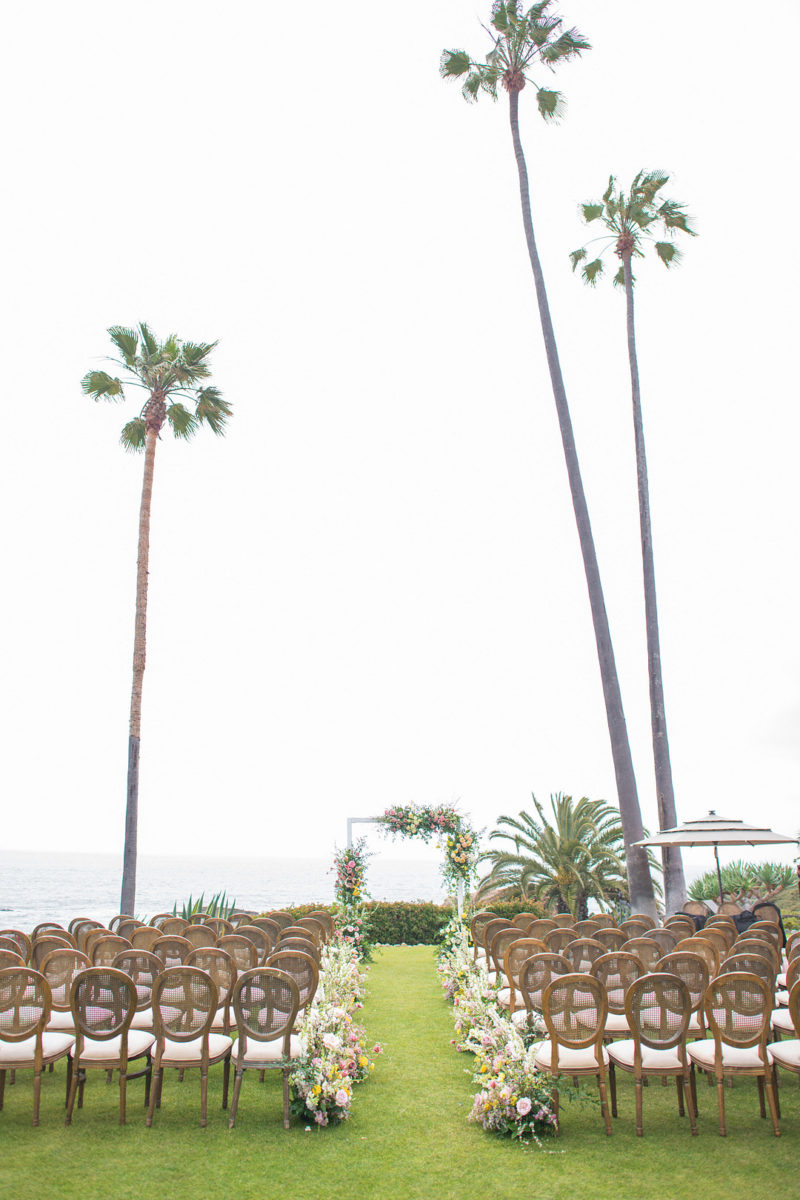 A Beach Wedding in the Pastel Colors of Spring
