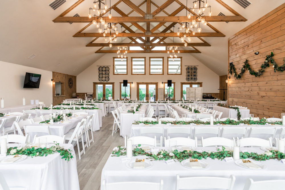 Green and White Natural Mountain Wedding
